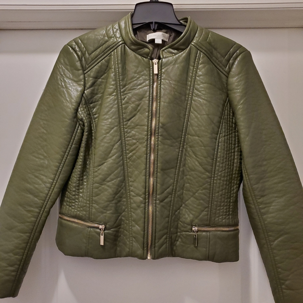 Leather coat